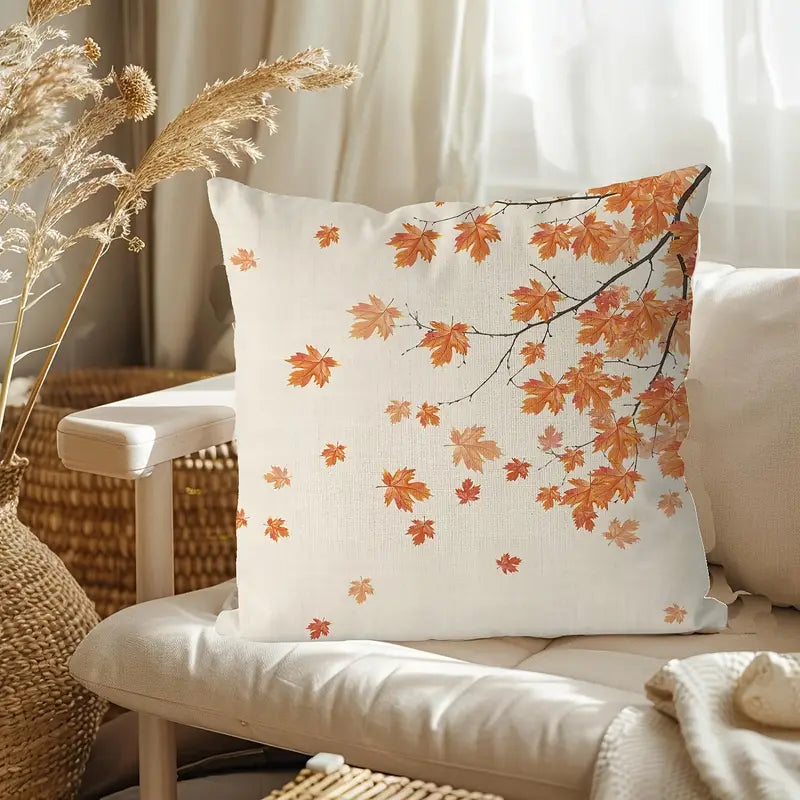 Vintage Linen Throw Pillow Covers – Farmhouse Cushion Cases, Machine Washable (16x16, 18x18, 20x20 Inches, No Insert)