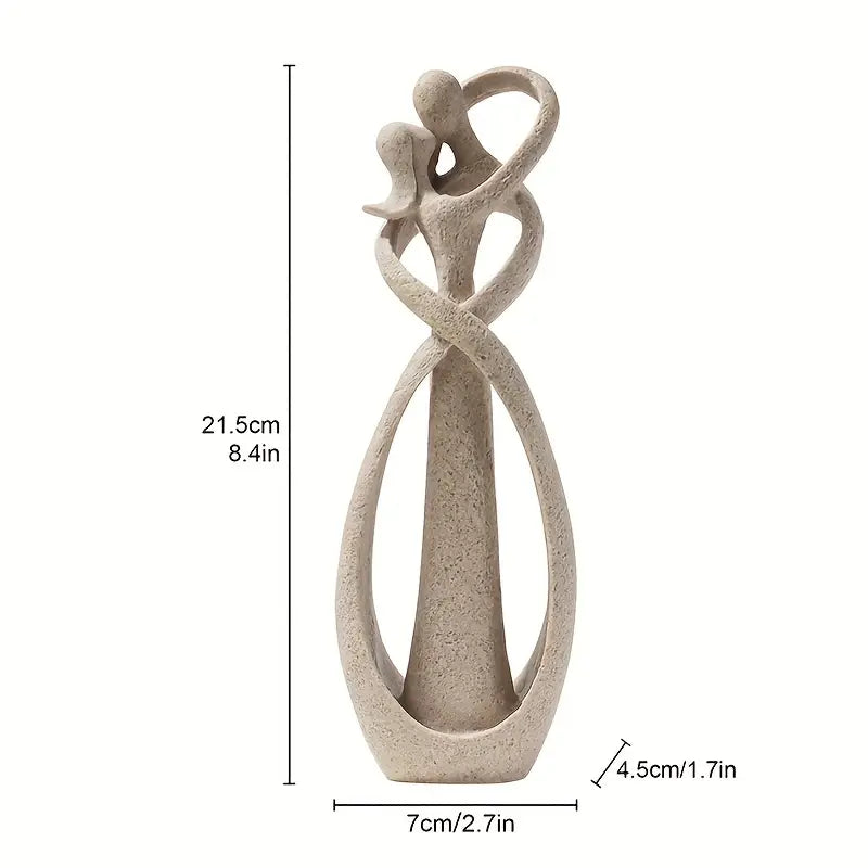 Couple Figurine Ornament - Sandstone Embrace - Valentine's Gift