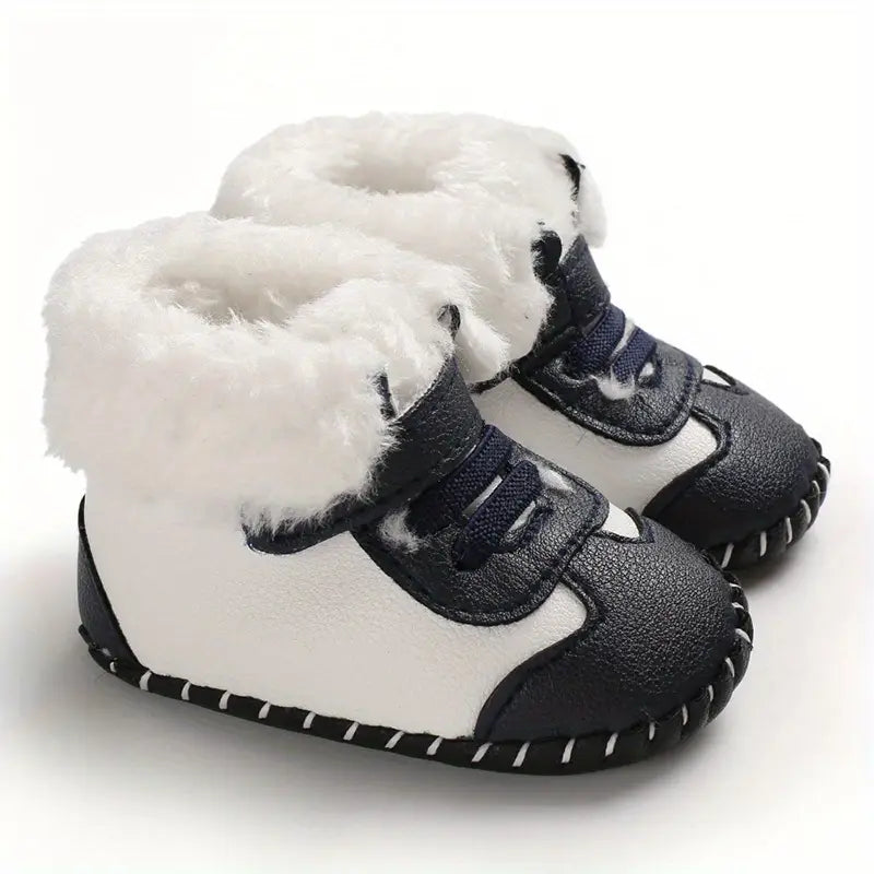 Warm Plush Baby Booties | Breathable Snow Boots for Newborn Prewalkers