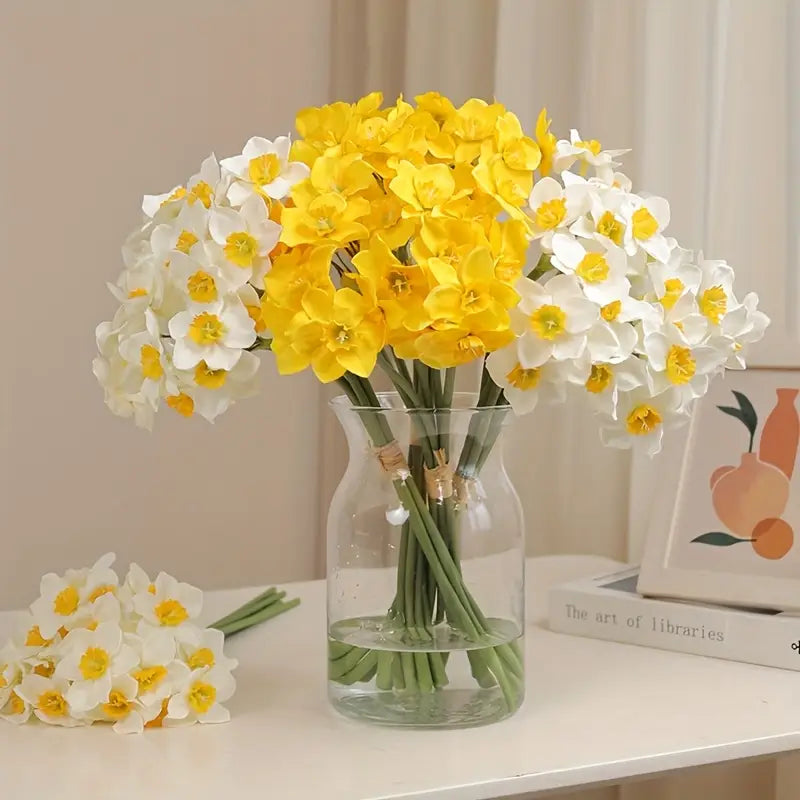 Silk Narcissus Artificial Flowers - Home, Wedding & Party Decor