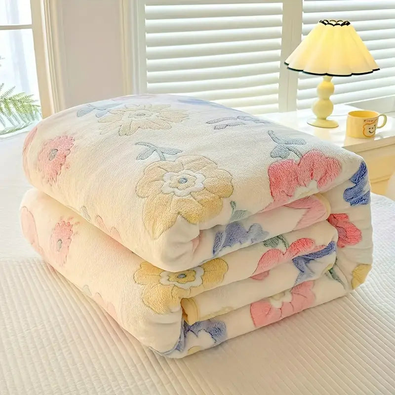 Tropical Throw Blanket - Machine Washable, Stain Resistant