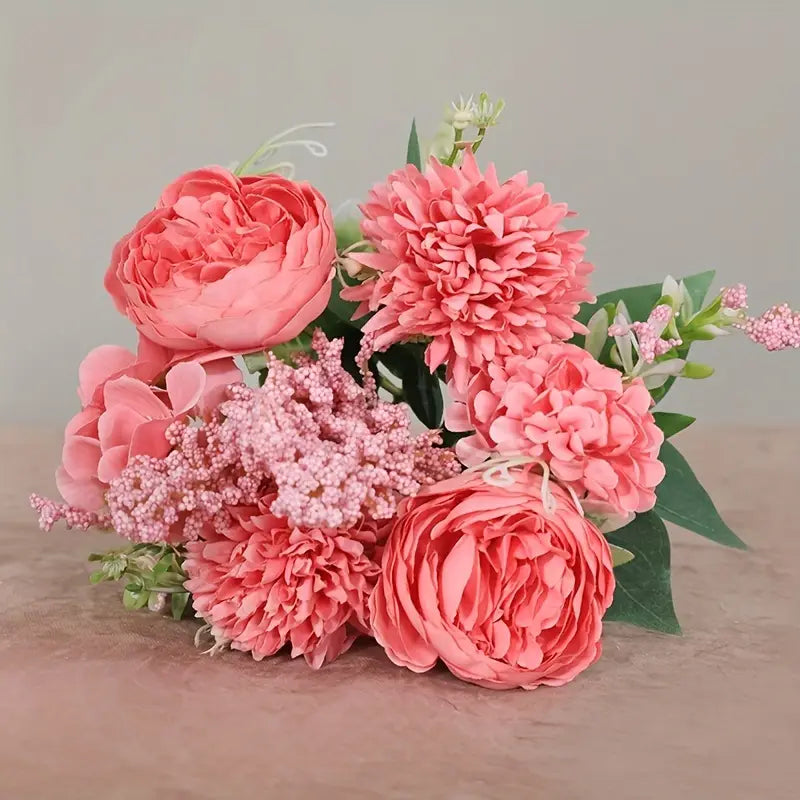Pivoines artificielles en soie pour mariage – Bouquet de mariée et décoration d'intérieur