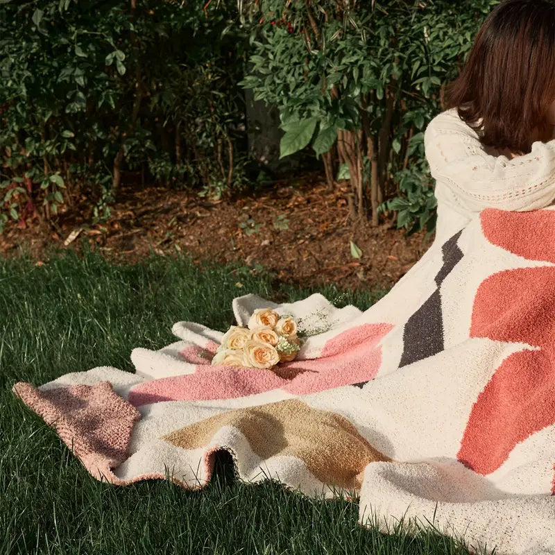 Son to Mom Throw Blanket - Warm Fleece Sofa Bed Camping