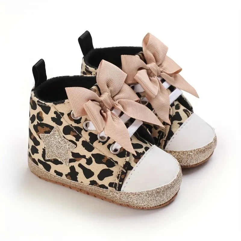Lace-Up Baby Girl Sneakers | Lightweight Non-Slip Walking Shoes for Indoor & Outdoor