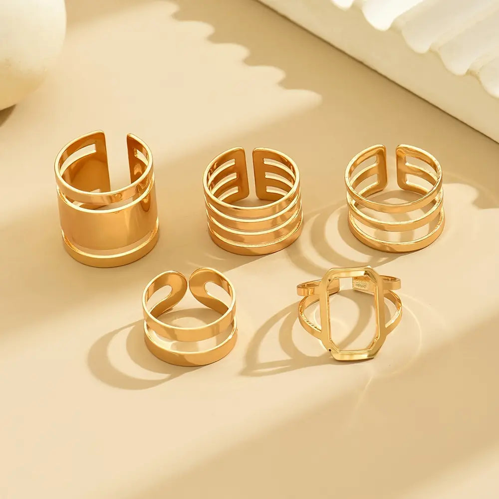 3pcs/Set Classic Simple Ring Party Ring