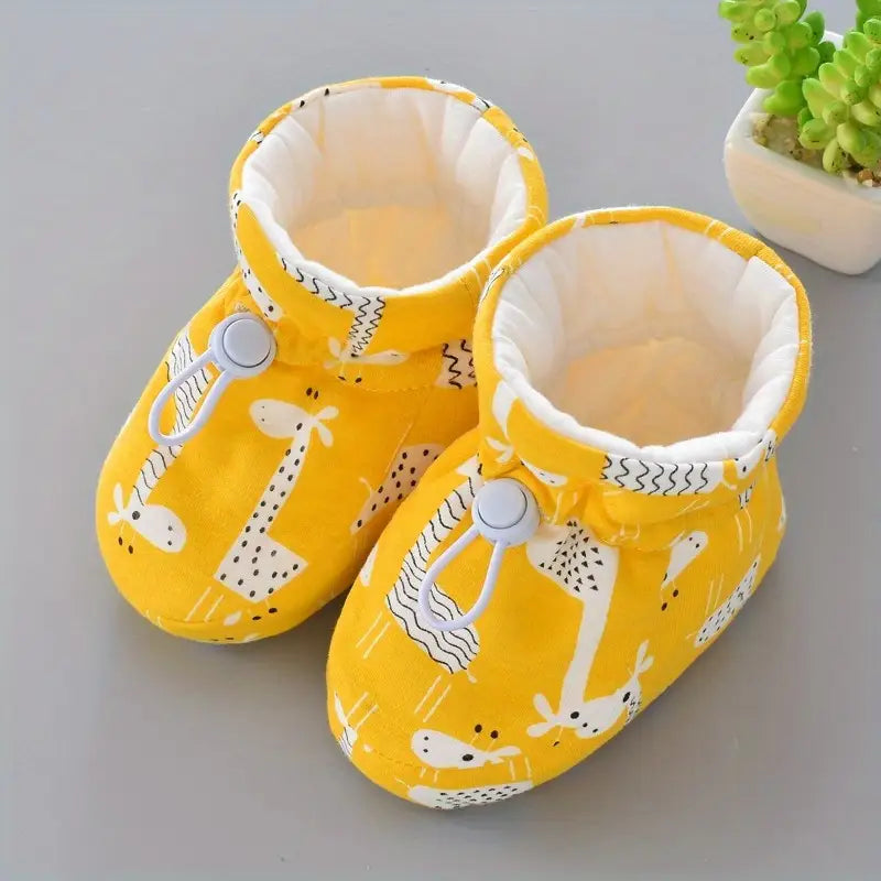 Baby Boys Thermal Socks | Soft Cotton Blend with Adjustable Fit for Walking