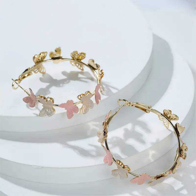 Boho Hoop Earrings - Iron Casual Daily Wear
