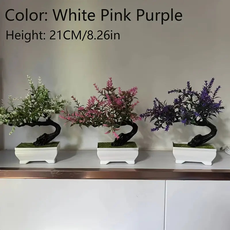 Bonsaï de pin – Plante artificielle décorative pour la maison, le bureau et la salle de bain