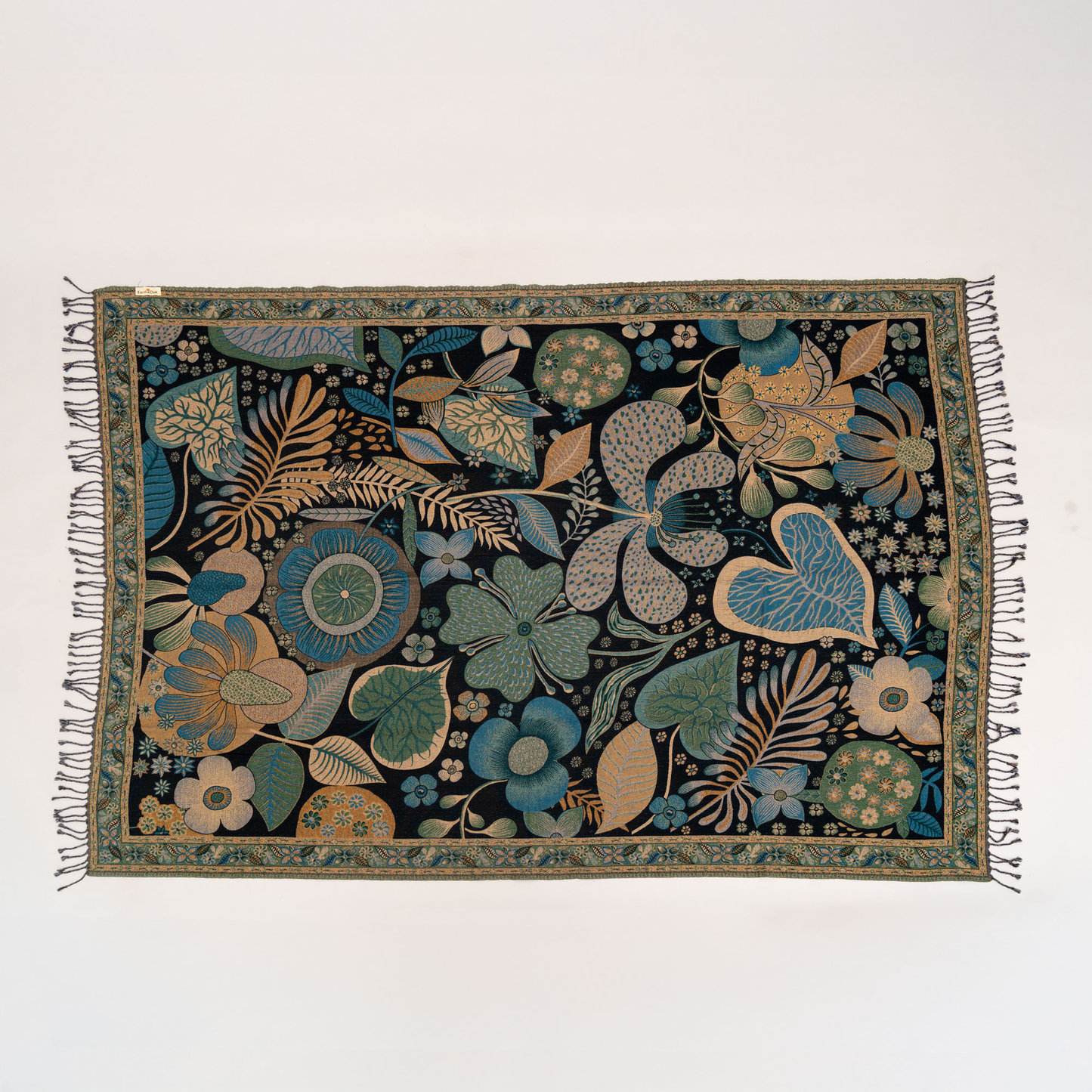 Emerald Blossom Throw 125cm x 175cm