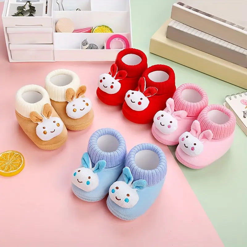 Warm Plush Infant Shoes | Thickened Velvet-Lined Baby Shoes for 0-12 Months