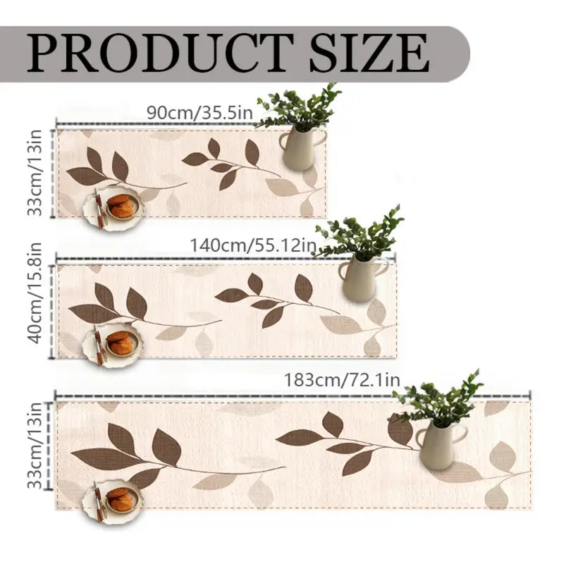 Modern Pattern Table Runner – Easy-Clean Polyester Decor for Dining Tables