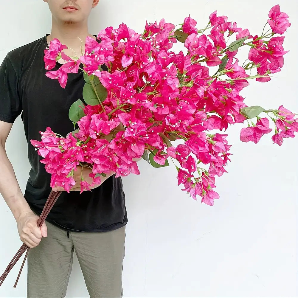 10-Pack Artificial Bougainvillea Vine Flowers
