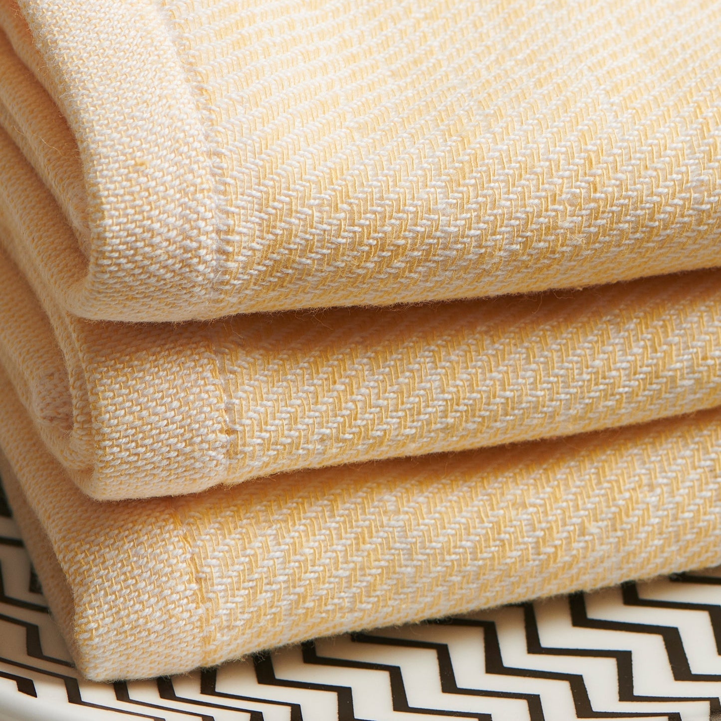 Cotton Hammam Terry Face Towel - Melon Pattern, Quick-Drying