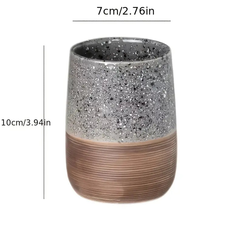 Chic Retro Ceramic Toothbrush Holder - Nordic Style