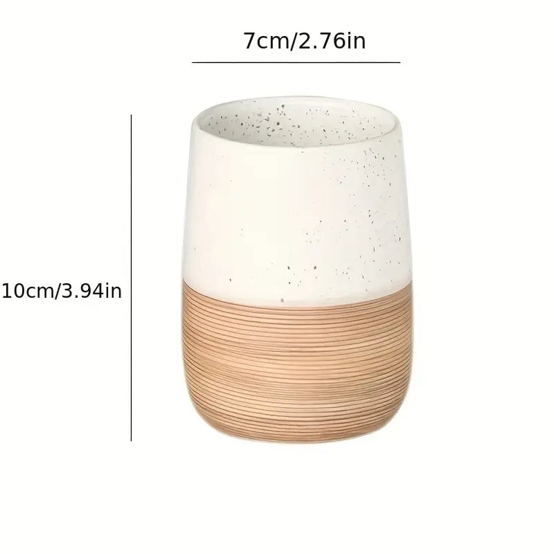 Chic Retro Ceramic Toothbrush Holder - Nordic Style