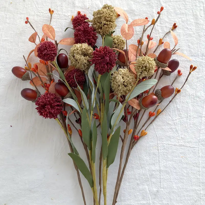 Autumn Hydrangea Artificial Flowers - DIY Thanksgiving Decor
