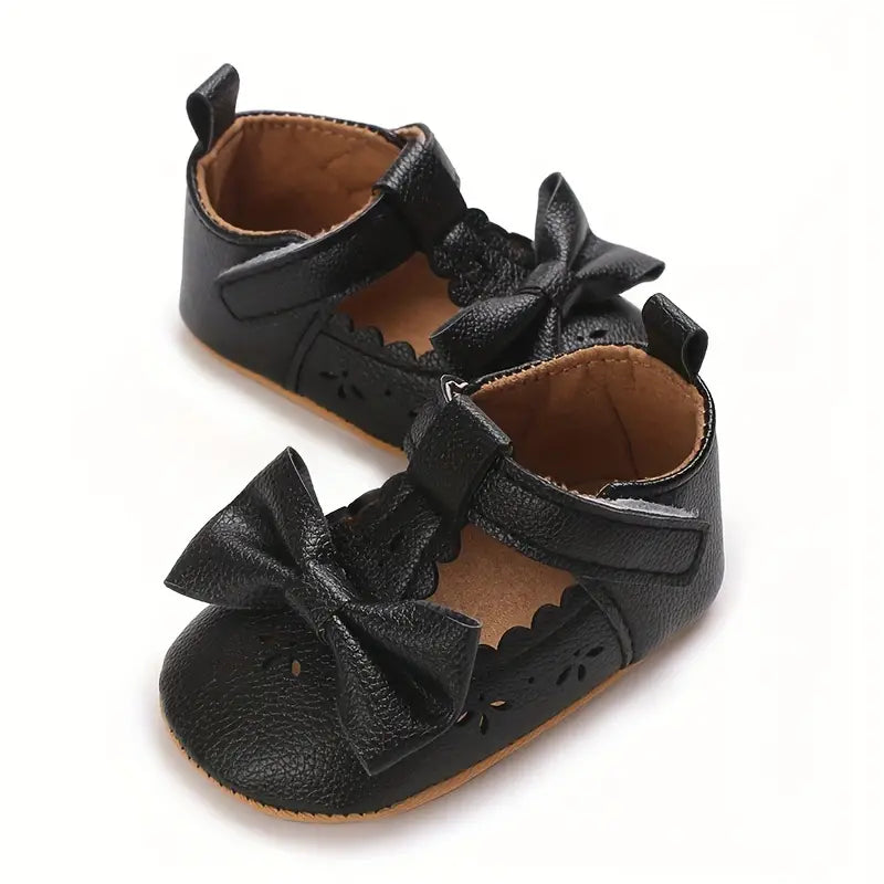 Chaussures bébé fille avec nœud | Chaussures de marche respirantes, légères et antidérapantes pour le printemps et l'automne