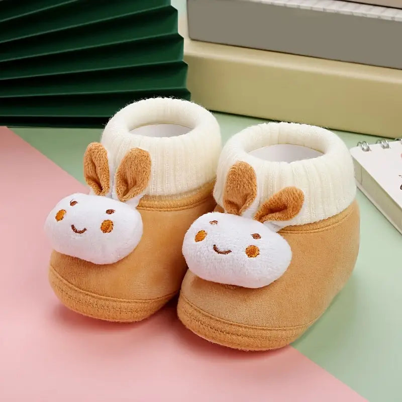 Warm Plush Infant Shoes | Thickened Velvet-Lined Baby Shoes for 0-12 Months