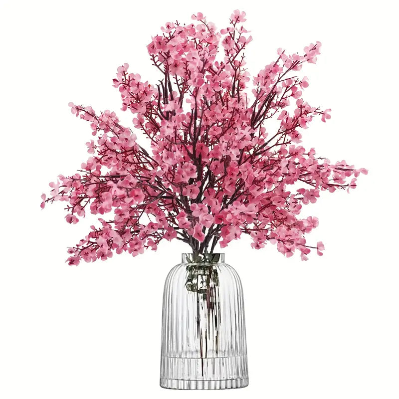 Lot de 3 gypsophiles artificielles en soie pour décoration de mariage et d'intérieur