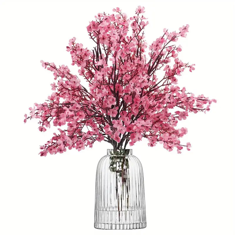 Lot de 3 gypsophiles artificielles en soie pour décoration de mariage et d'intérieur