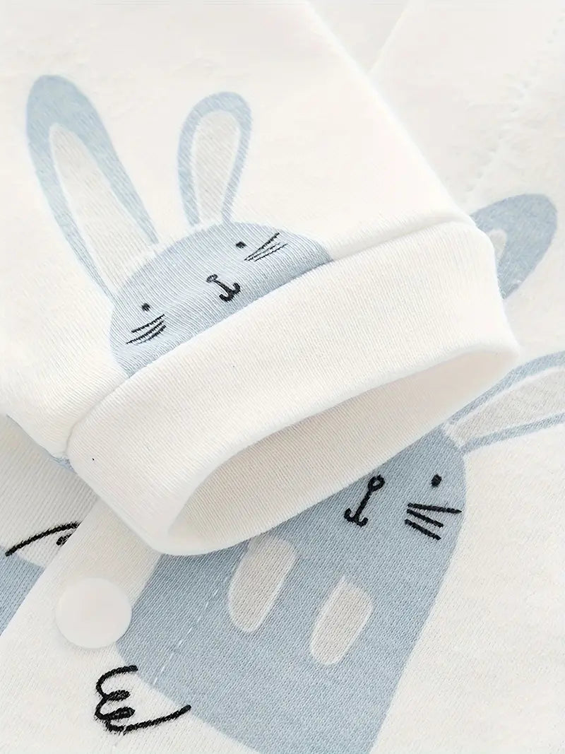 Body bébé boutonné en coton | Grenouillère confortable à manches longues pour bébé garçon