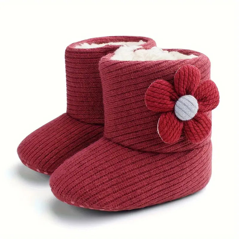 Bottes d'hiver chaudes en polaire pour bébé fille | Bottines légères pour l'intérieur et l'extérieur