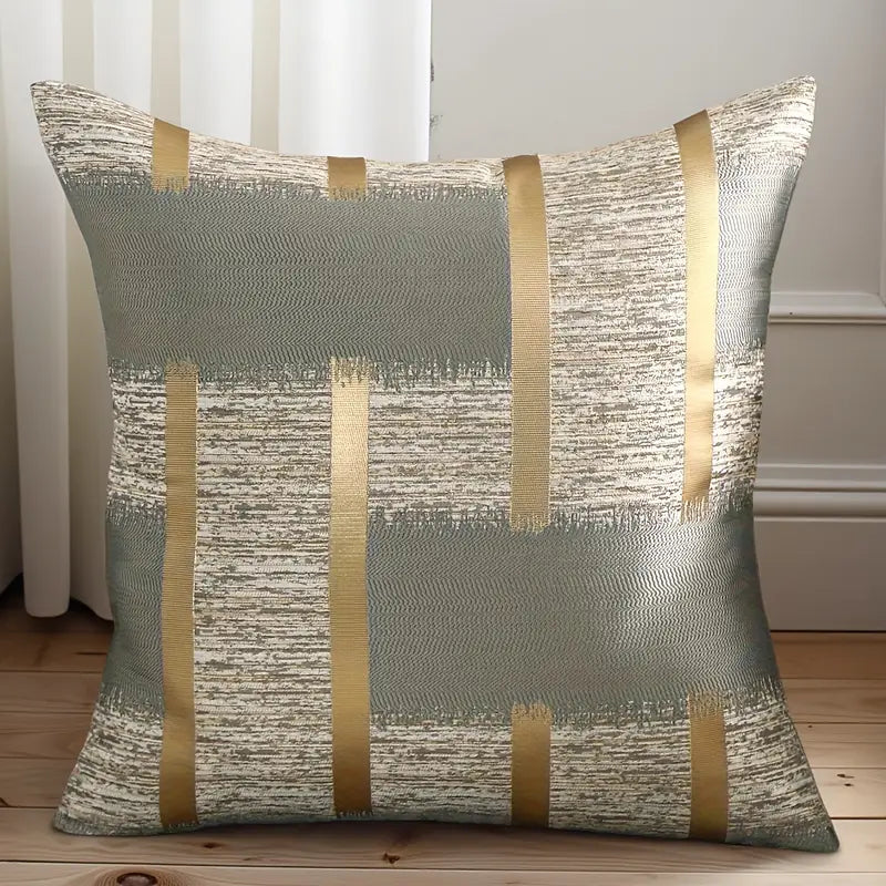 Geometric Pillow Covers 45x45 - Modern Sofa Decor - Set of 2