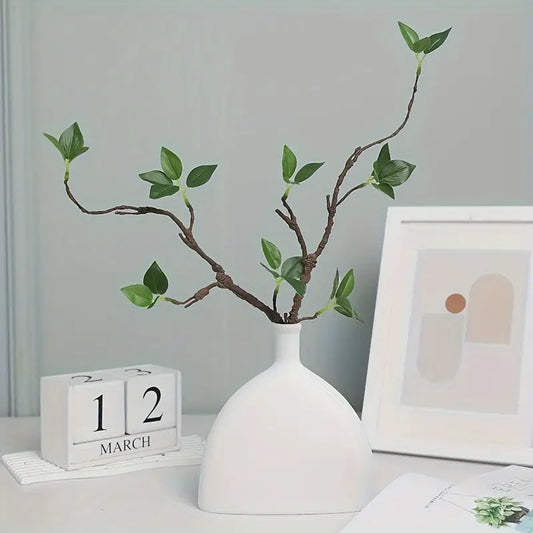 Branches artificielles vertes mortes – Composition florale artificielle pour la décoration de la maison et du salon