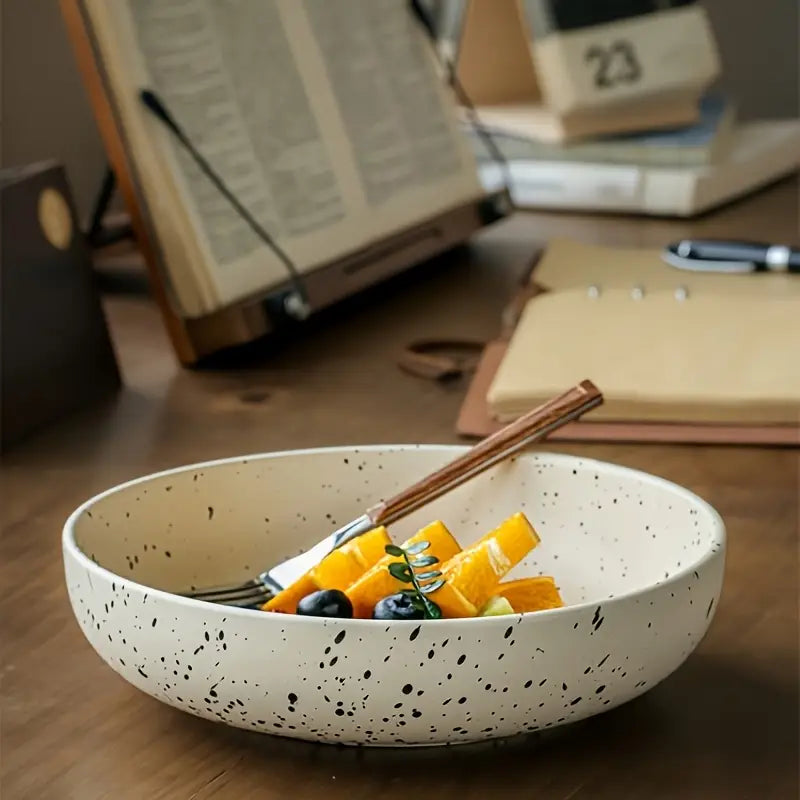Korean Ceramic Salad Bowls - 8 Inch Deep, Handmade