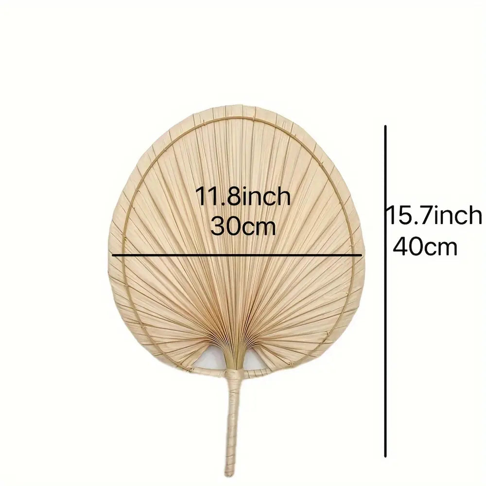 Handcrafted Bamboo Fan Garden Style
