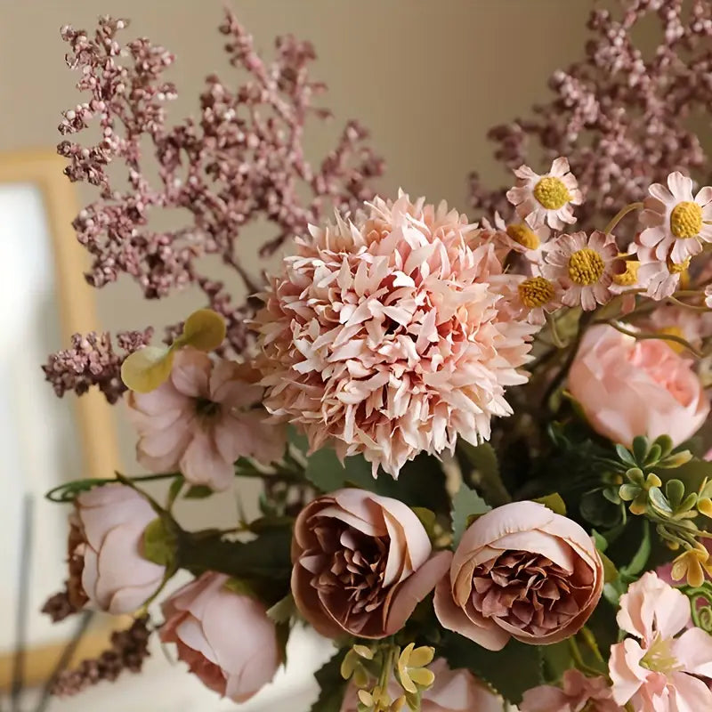 1 Bouquet Boho Style Artificial Flower Arrangement
