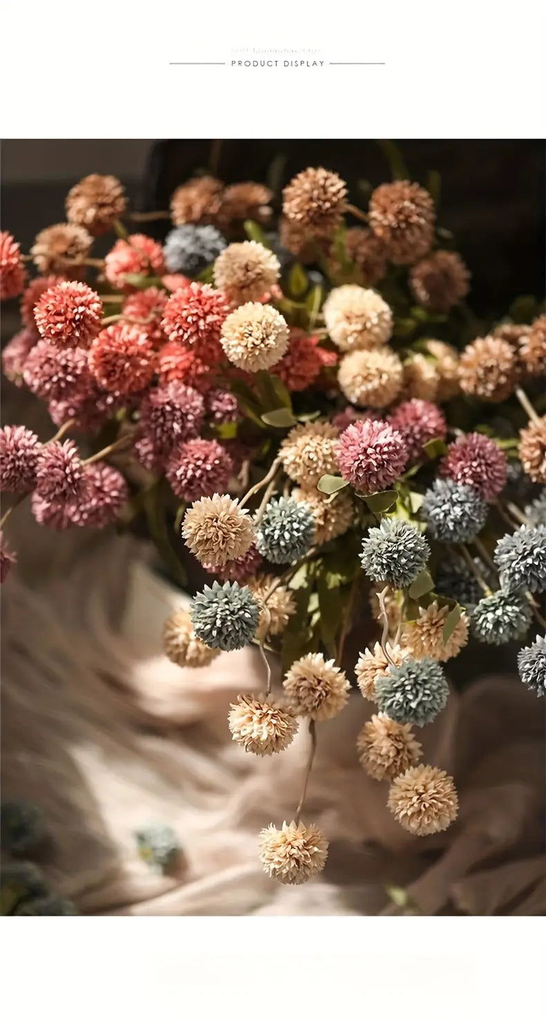 8pcs Vibrant Artificial Dandelion Bouquet