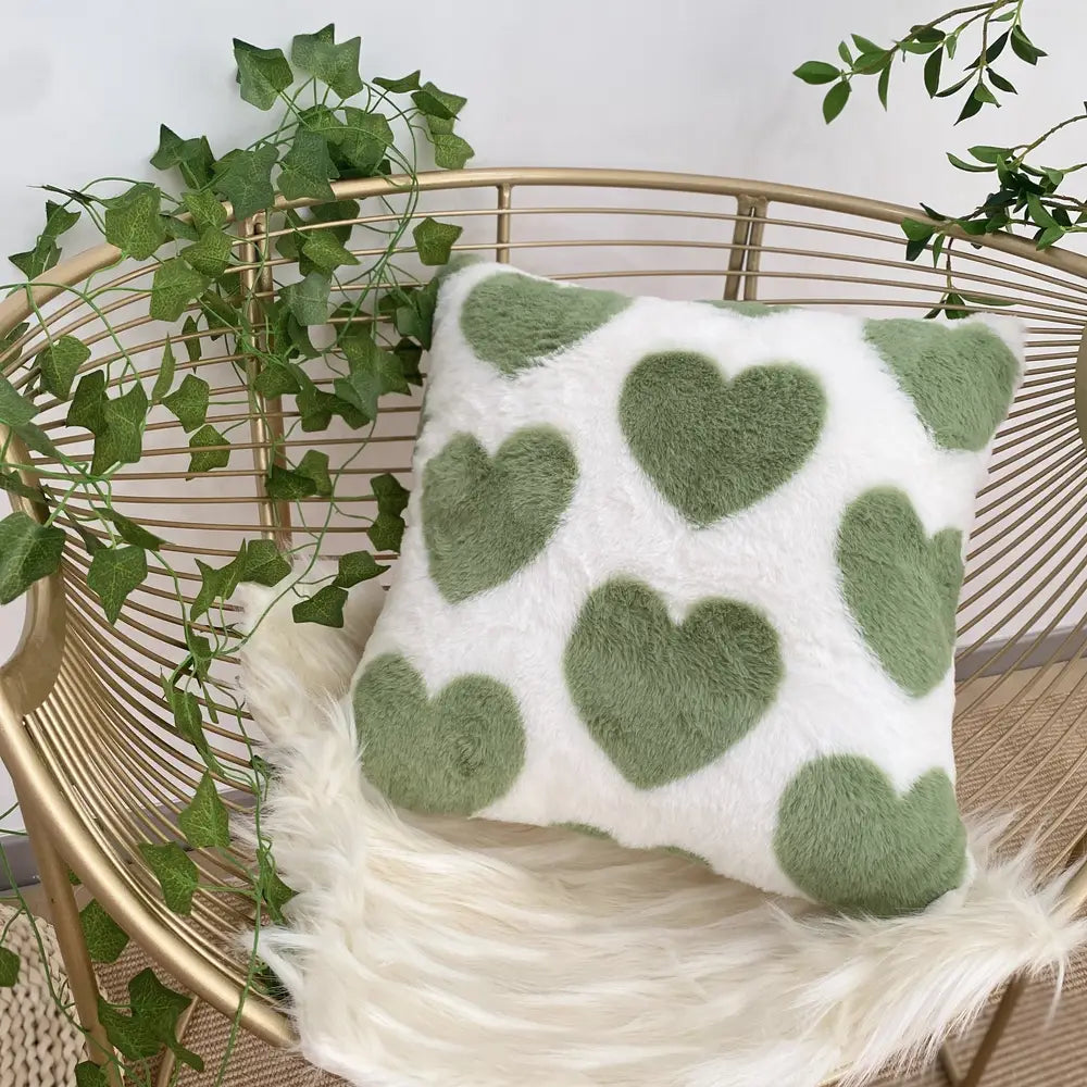 1 plush love printed pillow cover