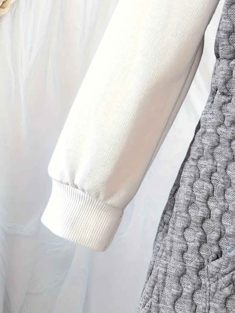 Babymeisjesjurk met capuchon | Jacquard gebreide tweedelig outfit voor herfst en winter