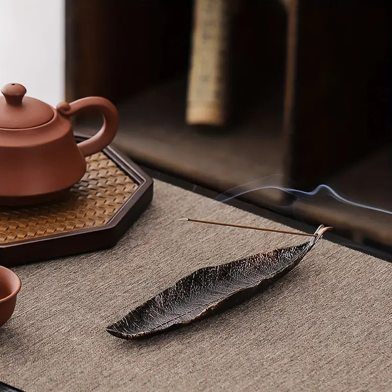 Elegante metalen wierookhouder – decoratie voor thuisyoga en theeceremonies