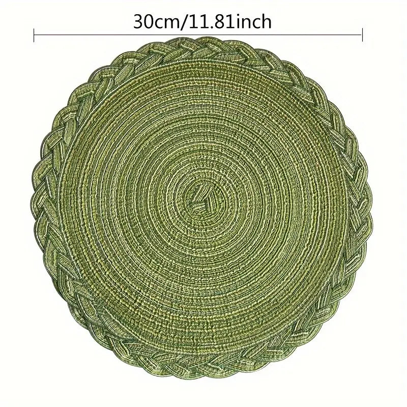 2pcs Handcrafted Braided Placemats