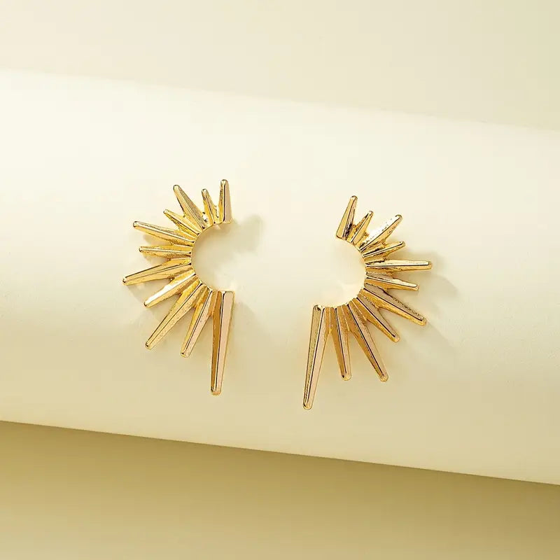 Elegant Sunflower Stud Earrings – Alloy Jewelry for Women Stylish & Lightweight