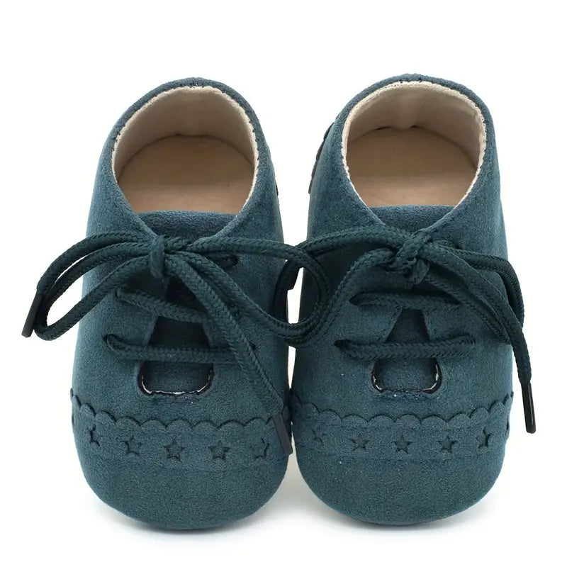 Vintage Star Pattern Toddler Sneakers | Casual Lace-Up Shoes for Boys & Girls