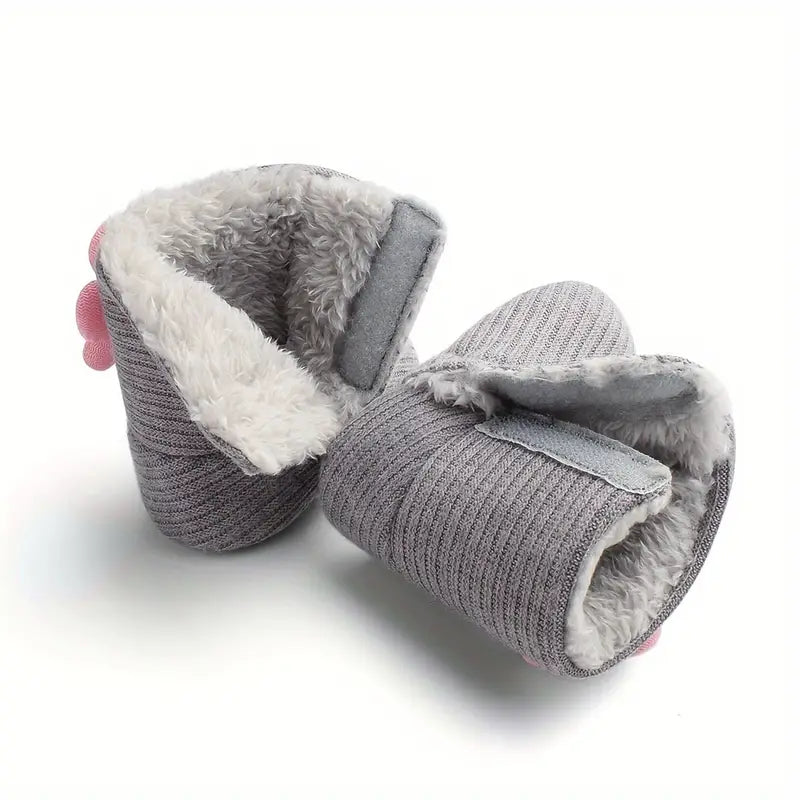 Bottes d'hiver chaudes en polaire pour bébé fille | Bottines légères pour l'intérieur et l'extérieur