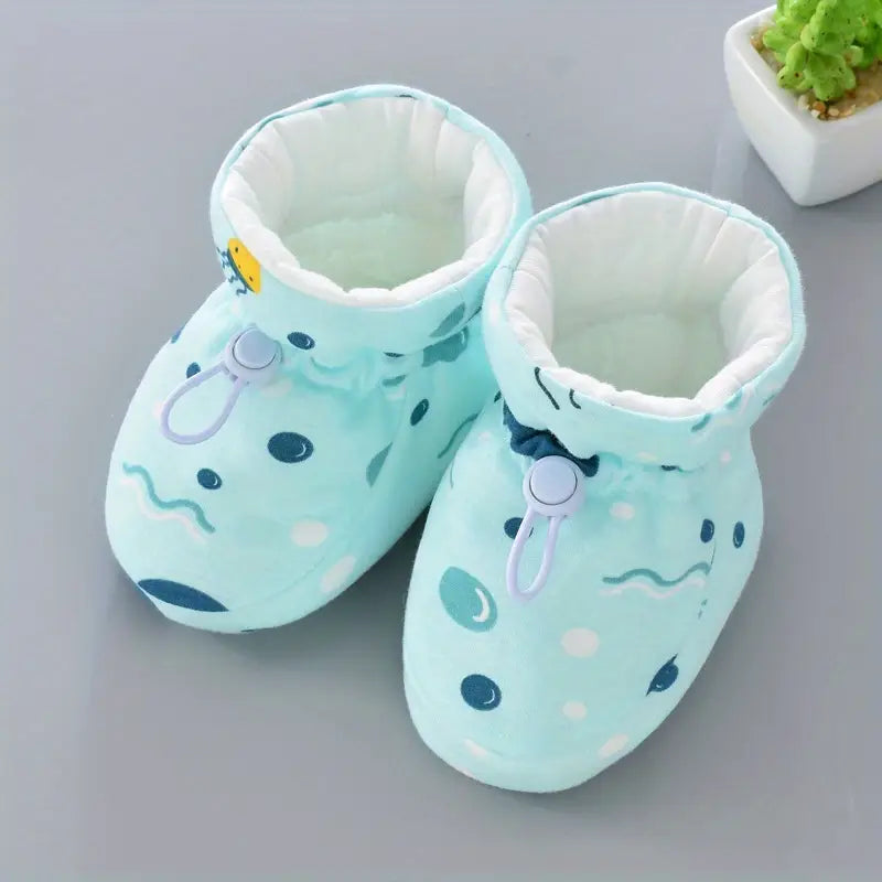 Baby Boys Thermal Socks | Soft Cotton Blend with Adjustable Fit for Walking