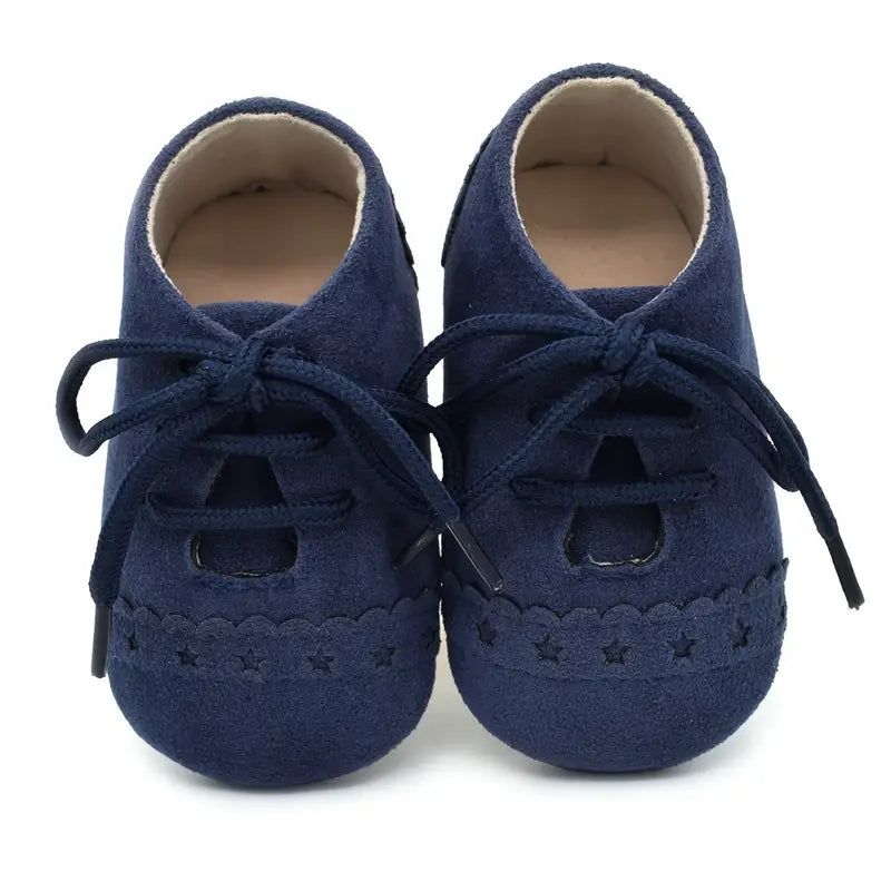 Vintage Star Pattern Toddler Sneakers | Casual Lace-Up Shoes for Boys & Girls