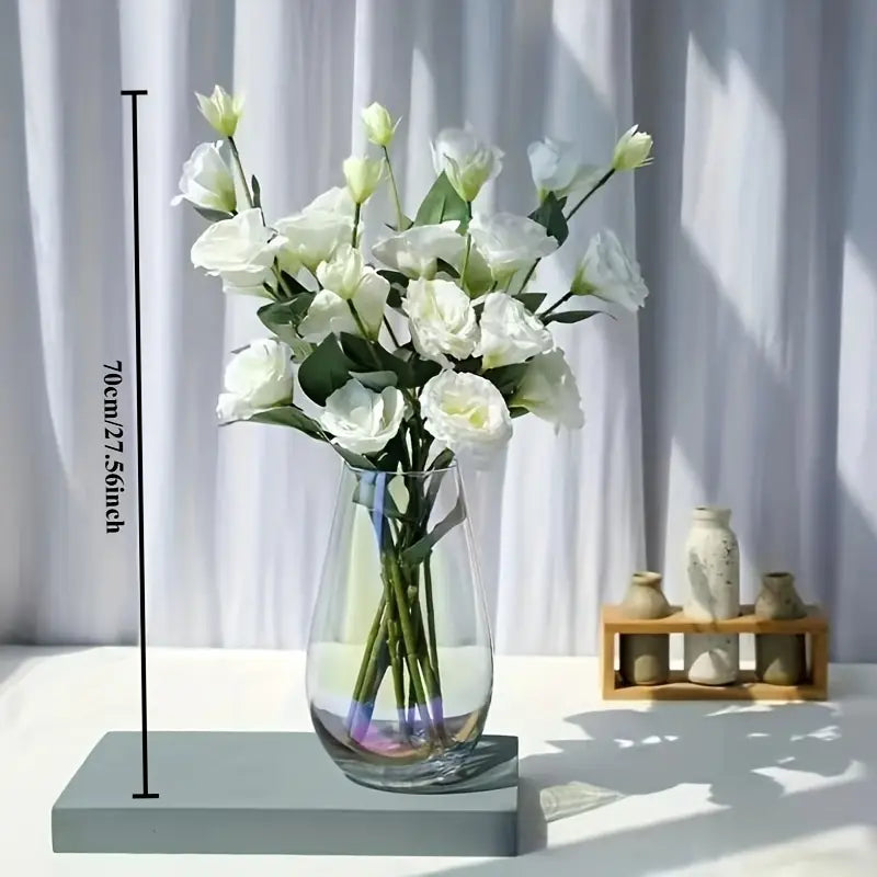 Bouquet de fleurs en soie 4 pièces – 4 têtes réalistes pour la décoration de la maison et du mariage
