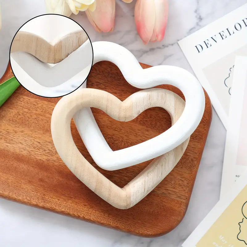 Wooden Heart Gift - Handmade Valentine's Anniversary Decor