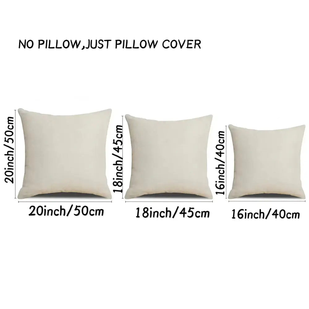 Lot de 2 housses de coussin printanières, motif fleurs sauvages vert sauge
