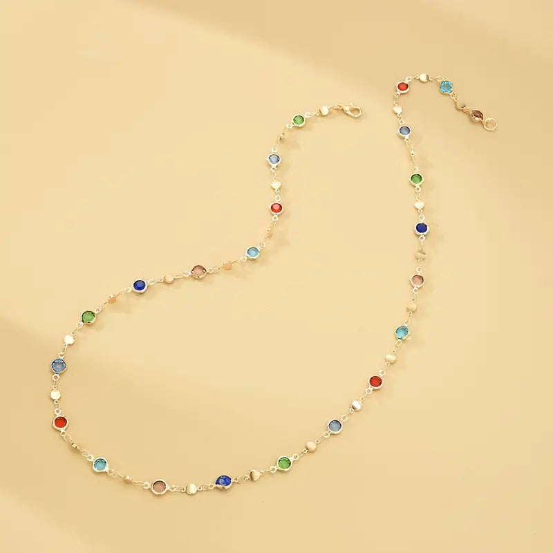 Tassel Y Necklace Women's Chain Jewelry Colorful