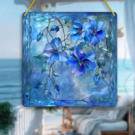 1pc Jasmine Flower Suncatcher - 20.32cm x 20.32cm