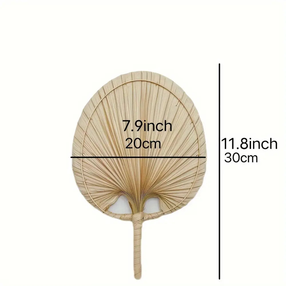 Handcrafted Bamboo Fan Garden Style