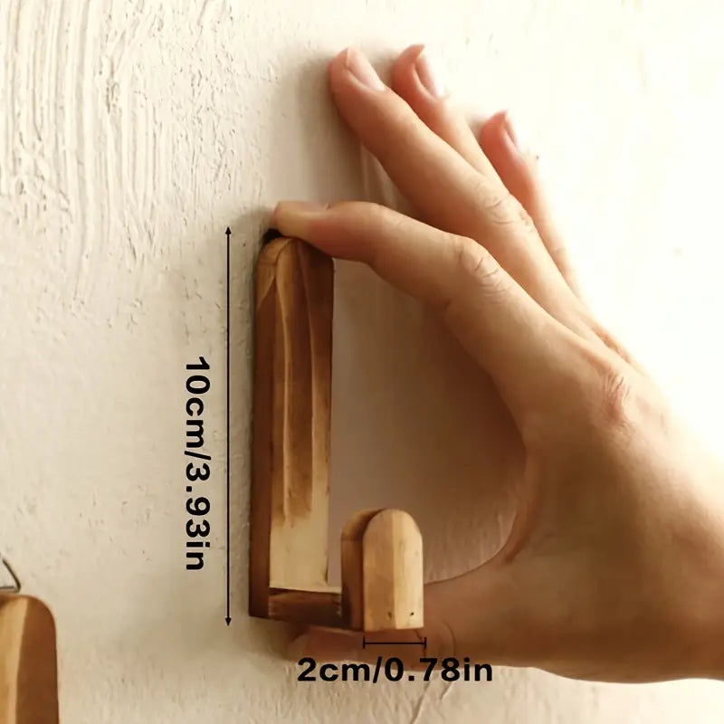 Rustieke houten wandhaak - handgemaakt