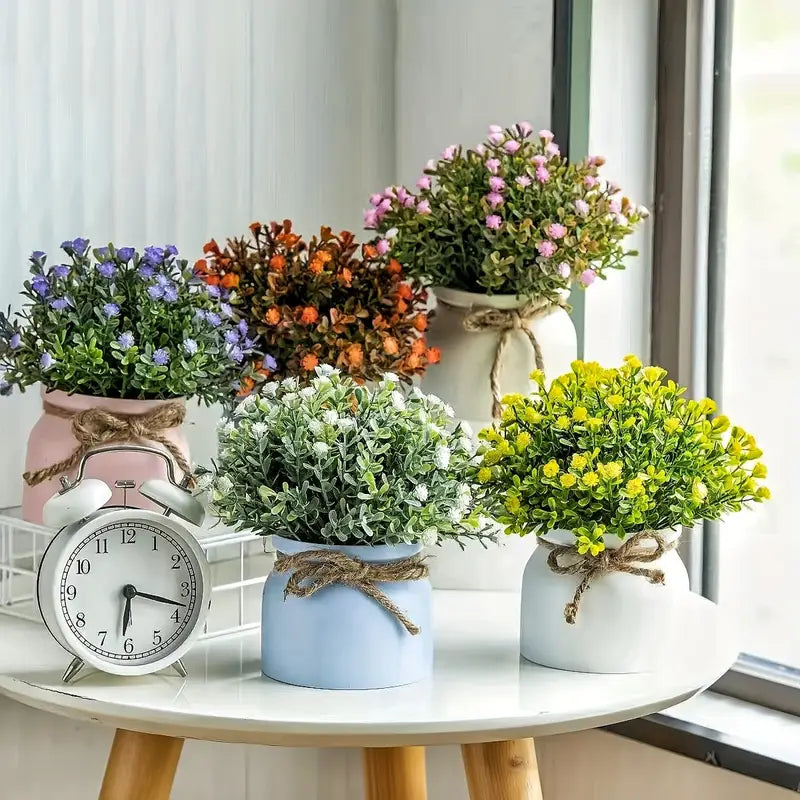 Artificial Lavender Plant - Macaron Pot - Indoor/Outdoor Decor