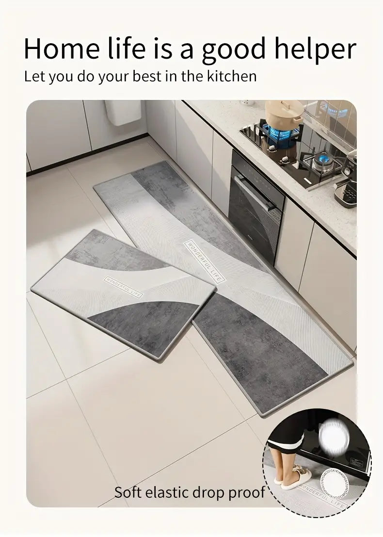 Tapis de couloir en velours doux d'inspiration nordique